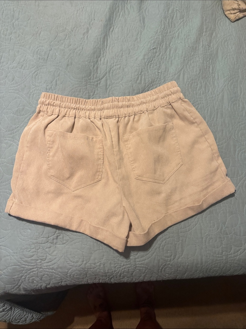 KanCan Tan Pink Elastic-Waist Athletic Shorts - Picture 5 of 5